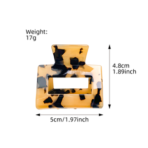 Pinzas de Pelo de Lujo de 5 cm, Pinzas Pequeñas para el Cabello al por Mayor, Pinzas de Color Carey, Pinzas de Acetato de Celulosa - Product Image 6