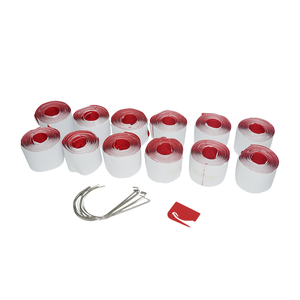 Cierre Adhesivo Rojo WS Personalizado para Restauración de Daños por Agua, para Puertas de Láminas de Plástico - Product Image 1