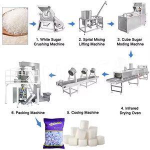 Tự Động Quy Mô Lớn Dây Chuyền Sản Xuất Cà Phê Jaggery Khối Khối Đường Hạt <span class=keywords><strong>Cube</strong></span> Máy Làm - Product Image 6