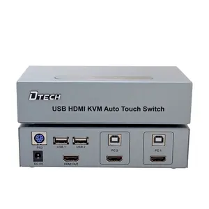 यूएसबी/1080 p 3 पोर्ट HDMI KVM ऑडियो और वीडियो स्विच 2x1