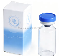 Boîte en papier recyclable écologique avec logo personnalisé pour flacon compte-gouttes en verre, emballage pour produits de soin de la peau