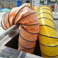 Rouleau de tissu de bâche en PVC de 1000m Bâche en PVC imperméable de 0.23mm pour conduit de ventilation industriel