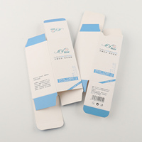 Boîtes cosmétiques personnalisées en papier d'art blanc haut de gamme, écologiques et recyclables, avec poignée, pour soins de la peau, logo UV, pelliculage mat