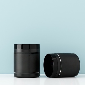 OEM&ODM 100 גרם 200 גרם 500 גרם 600 גרם 800 גרם 900 גרם 1000 גרם סיטונאי צנצנת/בקבוק HDPE שחור לאחסון אבקת חלבון - Product Image 3