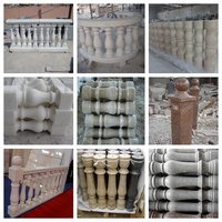 Colonnes modernes en marbre blanc chinois Nature élégants piliers romains à vendre