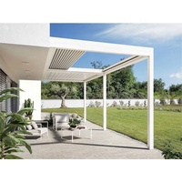 Système de pergola rétractable automatique avec toit roulant pour cadre enduit de poudre de balcon-pour la vie en plein air Fabriqué en Turquie
