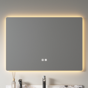 Mueble de <span class=keywords><strong>baño</strong></span> Mable con luz Led, armario de <span class=keywords><strong>baño</strong></span> de pizarra de roca de doble capa, moderno Hotel SIMU con espejo, precio barato, 80cm - Product Image 5