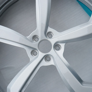 Jantes forgées 2 pièces Blue Lip Silver Face 19 20 21 pouces, design Deep Dish, <span class=keywords><strong>5</strong></span> branches, de luxe, sportives, avec volant assorti - Product Image 6