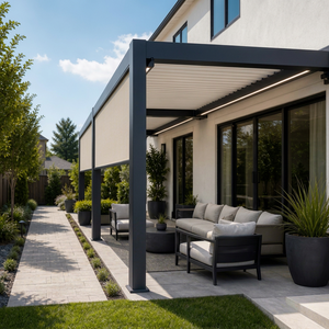Pérgola Motorizada de Aluminio con Rejillas Ajustables RKOVE RK-C2 3x4m Serie C para Jardín, Patio o Fiestas - Product Image 1