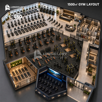 Solution Complète de Fitness : Ensemble d'Équipements de Gymnastique Commerciale OEM de 1500 m² Direct Usine – Machines de Musculation et Cardio à Charge Libre