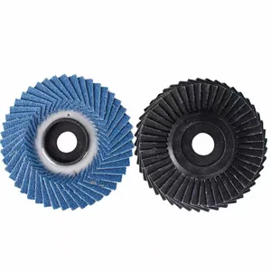 Disco flexível de 5'' Disco de aba radial de óxido de zircônia 40-120#, adequado para lixar e polir superfícies de metal