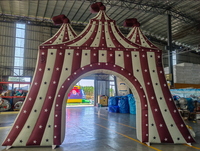 Arche gonflable de cirque de carnaval, entrée d'événement, arche gonflable pour festival, fête, publicité, arche gonflable extérieure