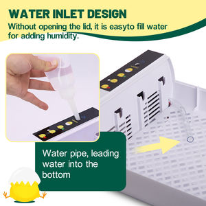 Incubateur et éclosoir automatique HHD pour 24 œufs de volaille, canard, oie, poulet, <span class=keywords><strong>caille</strong></span> et autres oiseaux - Product Image 2