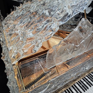 <span class=keywords><strong>Pianoforte</strong></span> a Coda in Cristallo Finemente Lavorato con Design Moderno e Sistema di Riproduzione Automatica Opzionale per Sale da Banchetto di Alta Classe - Product Image 6