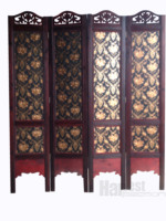 Paravent Feng Shui Vintage, Paravent Décoratif en Bois, Séparateur de Cloison, Panneau Mural en Bois de Cyprès au Design Élégant
