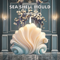 Bougie de luxe faite à la main Sea Shell Art nouveauté parfumée pour Noël Pâques Nouvel An chinois
