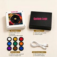 Aimant de réfrigérateur personnalisé en vinyle NFC avec lumière et disque rotatif, capteur NFC, lecture automatique de chansons