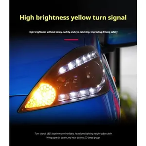 Fari FT per <span class=keywords><strong>Honda</strong></span> Fit <span class=keywords><strong>Jazz</strong></span> 2008-2010, Proiettore LED con Luci Diurne, Accessori Auto - Product Image 2