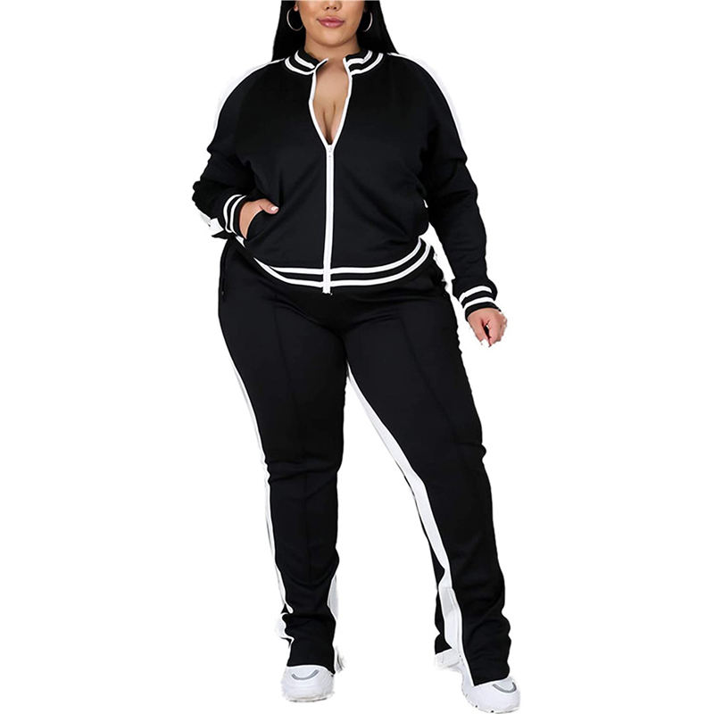 Plus Size Women's Sweat Cindysus Women Two Piece Outfit Plus