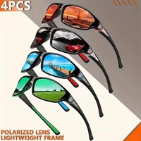 Lunettes de soleil sport polarisées 2026 pas chères pour hommes, protection UV400 enveloppante, cyclisme, pêche, conduite, logo personnalisé OEM