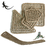 Tapis de sol pour animaux de compagnie de bonne qualité, hamac de repos en jonc de mer tressé à la main pour crabes, lézards, araignées, scorpions, geckos, lit suspendu balançoire
