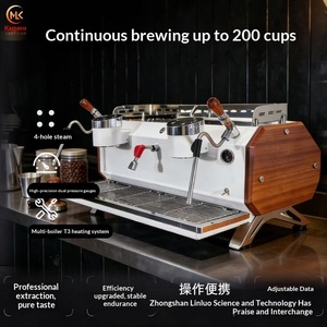 Commercial Double-Head Semi-Automatic Italian Coffee Machine with Rotating Four-Hole Nozzle Factory Direct Customizable - Product Image 3