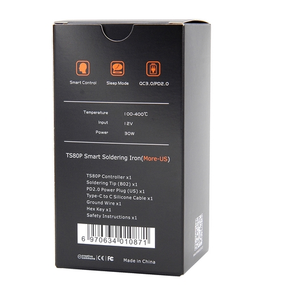 Mini fer à souder intelligent MINIWARE <span class=keywords><strong>TS80P</strong></span> et station avec contrôle de température de 100 à 400 °C, chauffe en 8 secondes, puissance maximale de 30 W - Product Image 4