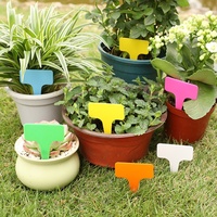 Étiquettes de jardin en forme de T pour plantes succulentes, fleurs, piquets de sol, marqueurs de pots de fleurs en plastique imperméables, fabricant en gros