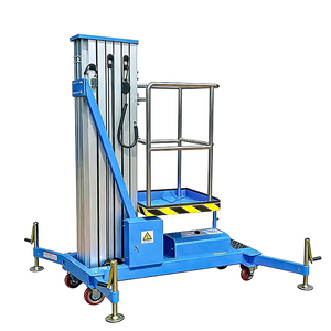 Plateforme élévatrice verticale télescopique à mât unique en alliage d'aluminium, légère et peu encombrante, 4m, 8m, 10m - Product Image 3