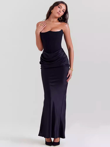 <span class=keywords><strong>Vestiti</strong></span> su misura all'ingrosso nuovo elegante alla moda impero nero sirena Maxi abito lungo senza maniche spalle Sexy abito <span class=keywords><strong>da</strong></span> <span class=keywords><strong>sera</strong></span> <span class=keywords><strong>da</strong></span> ballo - Product Image 4