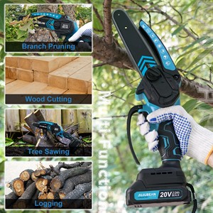 DIY Industrial OEM <b>Cordless</b> <b>Chainsaw</b> 6 Inch Lithium Battery Powered Hand Chain Saw for Wood Cutting Brushless Motor Pruning Shea - Product Image 4