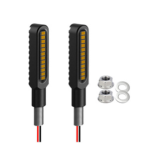 ไฟเลี้ยวรถมอเตอร์ไซค์แบบไหล 2 ชิ้น 16LED รุ่น CNC 12V สีขาว เหลือง ส้ม แดง ไฟเลี้ยว ไฟเบรก - Product Image 5