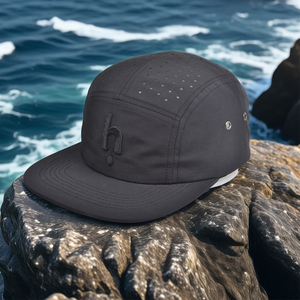 <span class=keywords><strong>Gorra</strong></span> <span class=keywords><strong>de</strong></span> <span class=keywords><strong>running</strong></span> personalizada <span class=keywords><strong>de</strong></span> 5 paneles con bordado perforado y corte láser, visera plana <span class=keywords><strong>de</strong></span> malla, rendimiento para golf, impermeable - Product Image 2