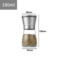 Moulin à Poivre Manuel en Acier Inoxydable pour Cuisine, Broyeur d'Épices pour Sel Marin, Poivre Noir, Assaisonnement BBQ – Vente en Gros Direct Usine