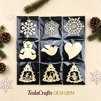 Ornement de Noël en bois découpé au laser avec nom personnalisé, décorations de Noël pour la maison, cadeaux créatifs pour les amateurs de bricolage