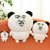 Nouvelle collection de peluches Panda Pétillant très prisée – Peluche créative super douce en forme d'émoticônes, jouet en peluche pour enfants