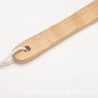 Bambou salle de bain brosse de bain PP fibre dos épurateur brosse de Massage éponge et sac en maille pour salle de bain utiliser spa accessoires