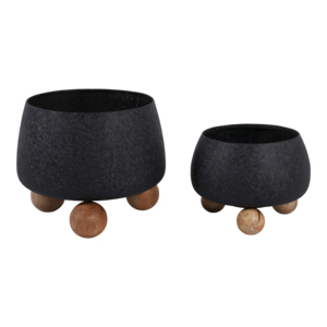 Vasi rotondi con piedini a sfera, vasi decorativi per fiori per uso interno ed esterno in giardino - Product Image 1
