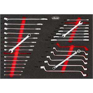 VIGOR - V6726N Jeu de clés dans insert en mousse souple à 2 composants (29 pièces) -EAN 4047728084826 AUTRES ENSEMBLES D'OUTILS - Product Image 1