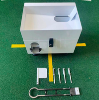 Distributeur de balles de golf durable, machine automatique de placement de tees avec commande par pédale, construction métallique pour intérieur et extérieur