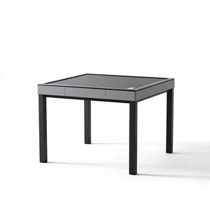 Mesa de Mahjong Automática Gris, Mesa de Juego Eléctrica con Puerto USB, Moderna y Minimalista - Product Image 4