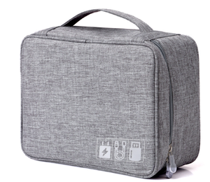 Travel Cable Bag Portable Digital USB Gadget Organizer Charger Wires Cosmetic Zipper Storage Pouch kit Case Accessories Supplies