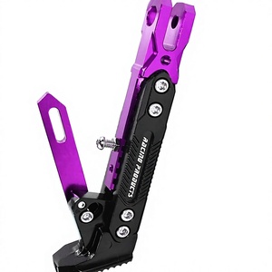 Support de réglage universel CNC en aluminium pour béquille latérale de moto et scooter, accessoires de moto modifiés - Product Image 1