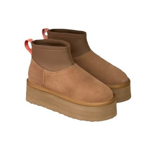 Stivali da <span class=keywords><strong>neve</strong></span> invernali da <span class=keywords><strong>donna</strong></span> in stile etnico con calze al ginocchio termotecniche impermeabili stivali spessi e spessi foderati in pile <span class=keywords><strong>per</strong></span> lavori all'aperto - Product Image 5