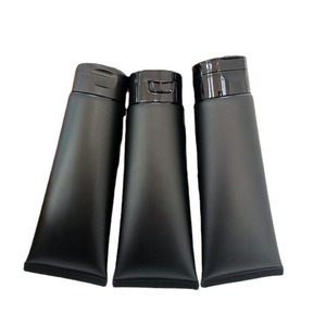 Bouteille d'emballage cosmétique en plastique noir mat 100g Tube de crème de soin de peau de lotion corporelle en plastique 100ml - Product Image 5