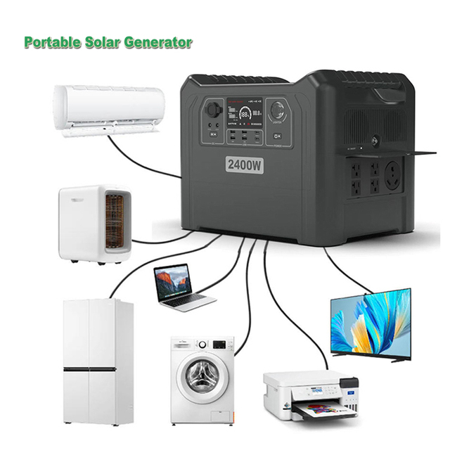 High Capacity Generador Solar Power Lifepo4 Battery Camping Backup Solar Generator Portable Electric Power Banks Power Station