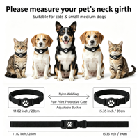 Traceur GPS intelligent pour animaux de compagnie, étanche, anti-perte, localisateur en plastique pour chiens et chats, dispositif de suivi en temps réel, batterie 12 mois