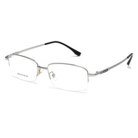 3003 alliage de titane super léger style d'affaires semi-sans monture pour lunettes optiques lunettes pour hommes prix de gros d'usine
