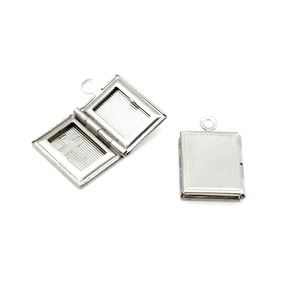 Colgante de acero inoxidable con forma de cruz para hacer joyas, diseño de sobre cuadrado de acero 316 - Product Image 3