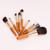 Usine en gros Mini pinceaux de maquillage ensemble 9 pièces cheveux doux voyage brosse cosmétique pour fond de teint correcteur